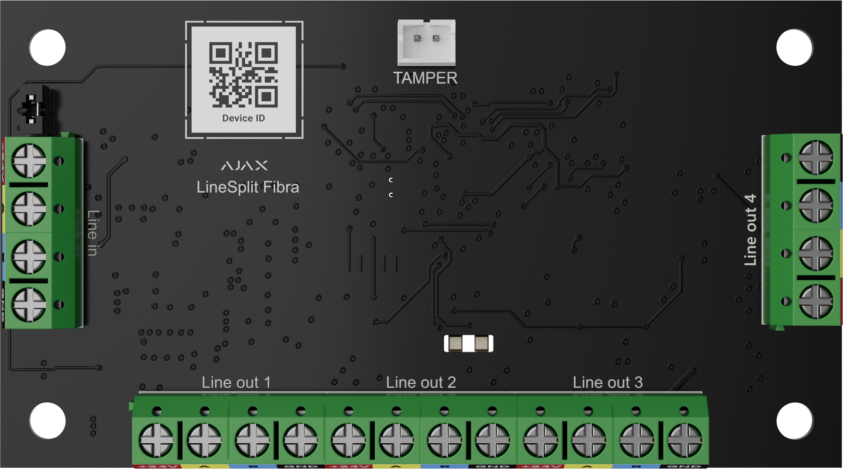 Ajax Superior LineSplit Fibra jakaja 1->4, G3