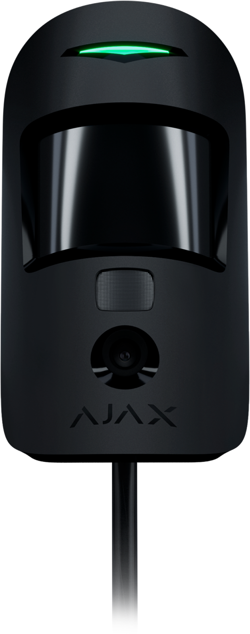 Ajax Superior MotionCam PhOD Fibra PIR-kamerailmaisin, musta