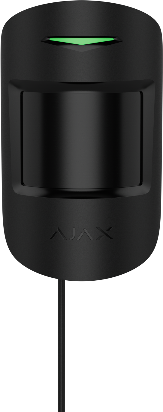 Ajax Superior MotionProtect Plus Fibra, PIR/MW, musta