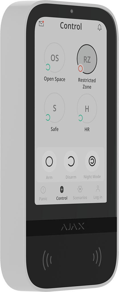 Ajax Superior KeyPad TouchScreen G3 Jeweller, valk.