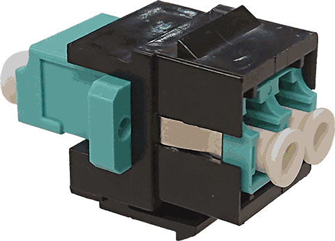 ETD valokuituadapteri Keystone Duplex LC-LC OM3 aqua