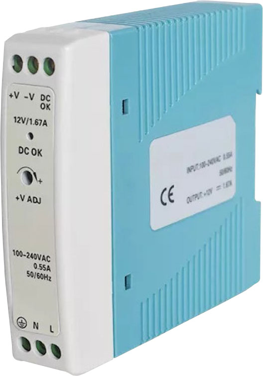 Virtalähde DIN-kiskoon, 12V, 20 W, PR3PDNP0