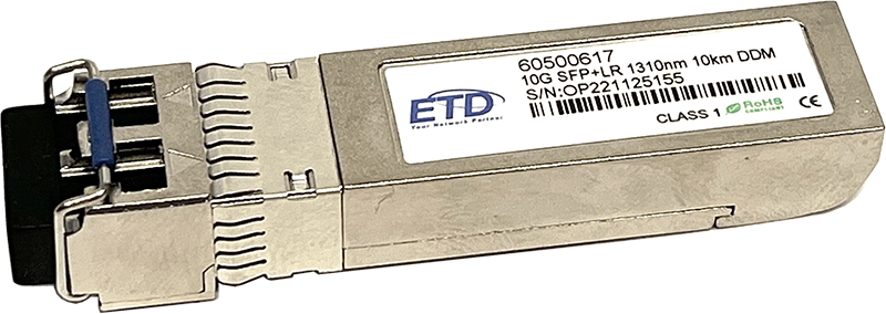 ETD 10G SFP+ LR optiikka yksimuotokuidulle 10km, LC-duplex