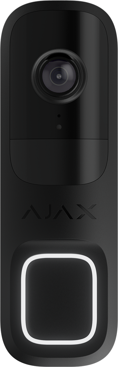 Ajax DoorBell video-ovikello, musta