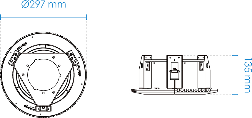 Vivotek uppoasennusjalusta SD9362-EH-V2 kameralle