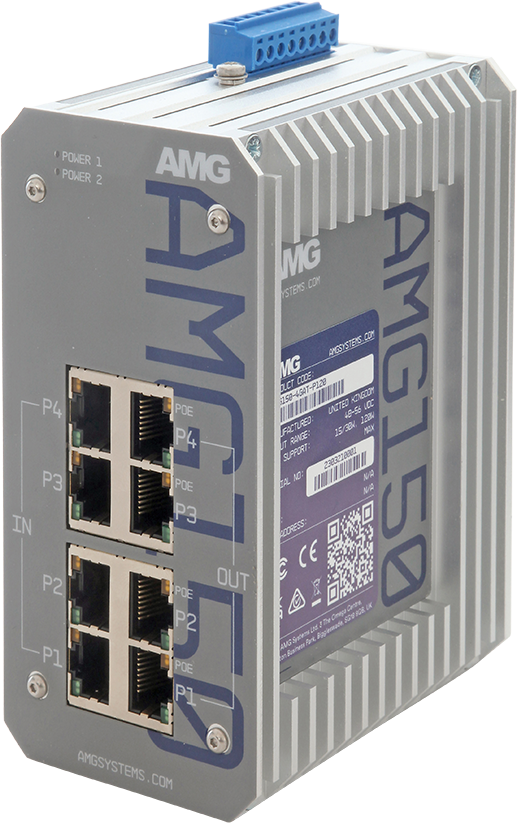 Hanwha Industrial 4-porttinen PoE injektori