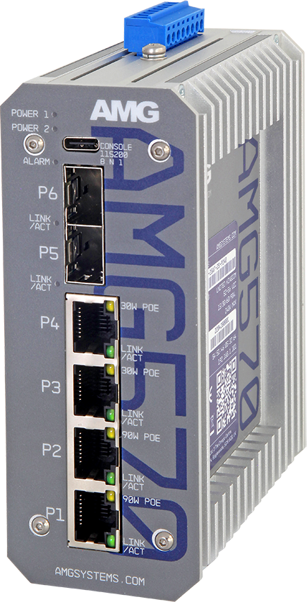 Hanwha Industrial 6-porttinen hallittava kytkin, 240W