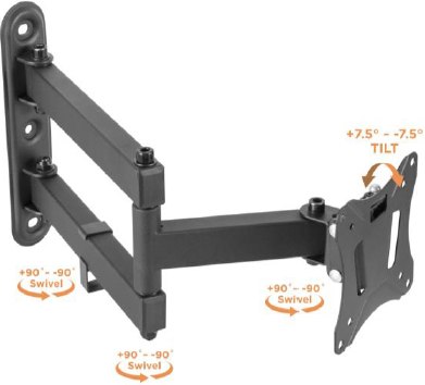 Seinäkiinnike 13"-27" näytölle