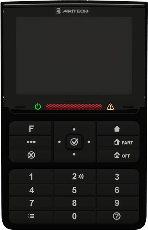 Aritech LCD-näppäimistö G3, etälukija, musta