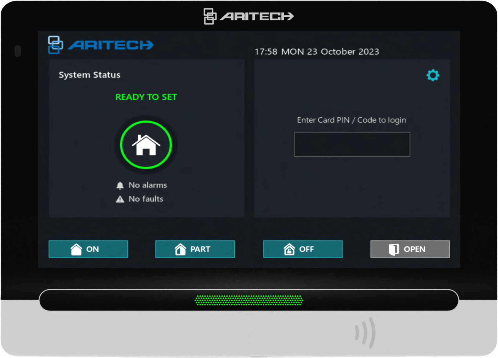 Everon/Advisor Advanced käyttölaite, 7" kosketusnäyttö