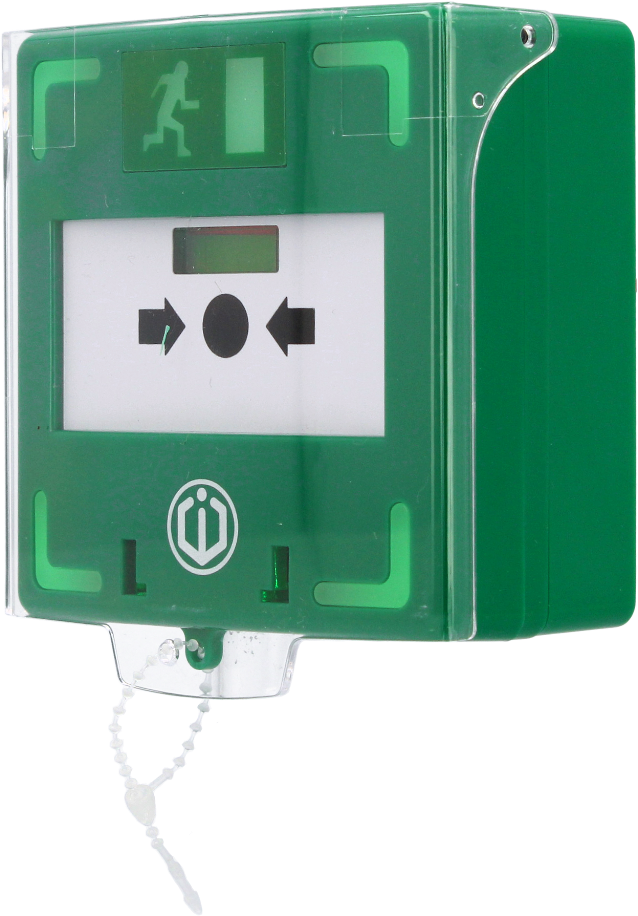 Hätäpainike, vihreä, 3 relelähtöä NO/NC, ääni/valo