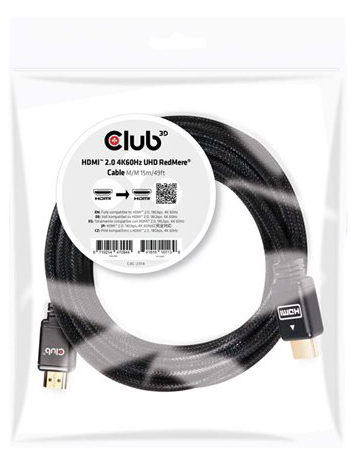 HDMI-kaapeli uros/uros, 4K, 15m