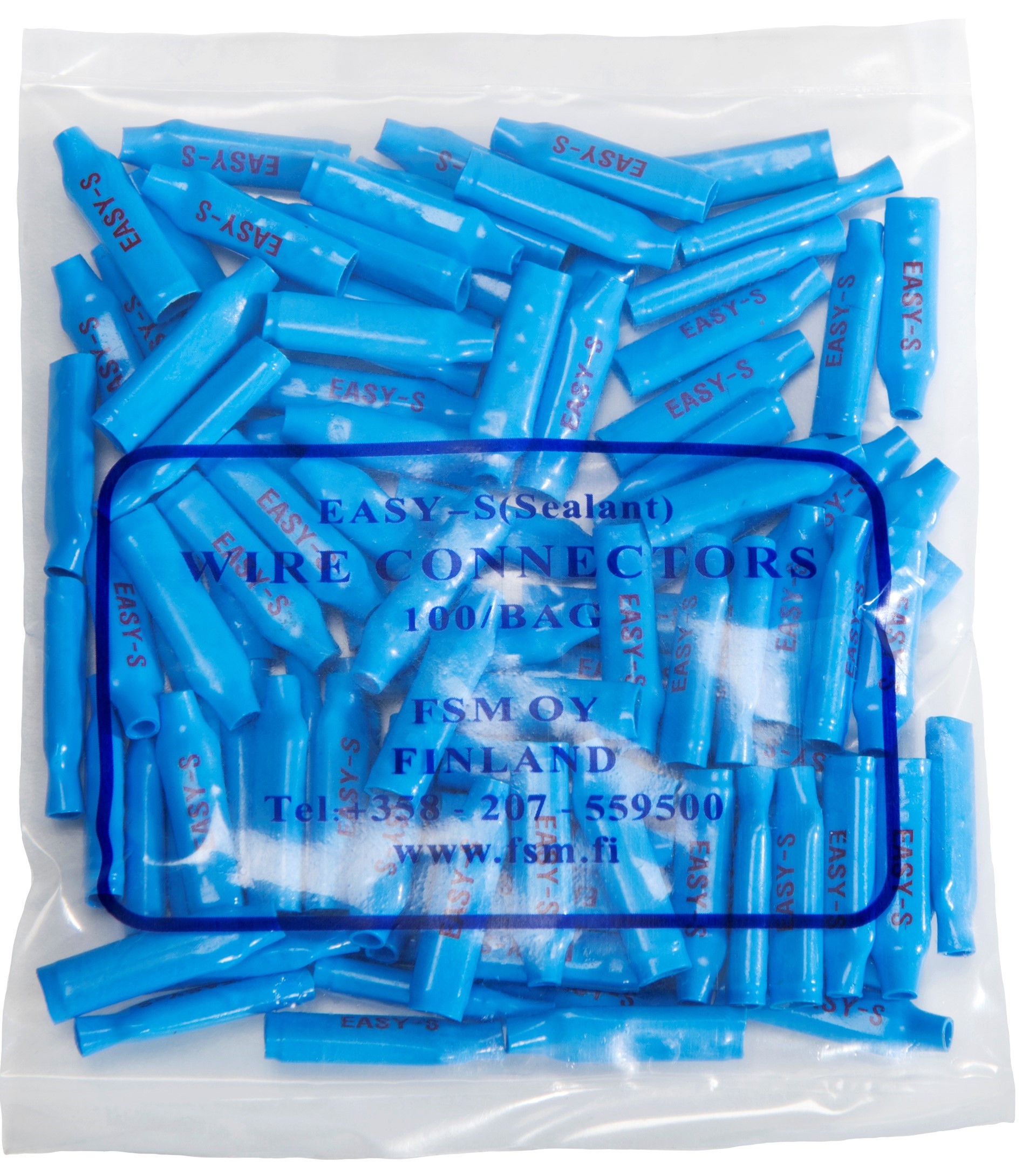 B-liitin, silikonitäyte, 100 kpl pussi