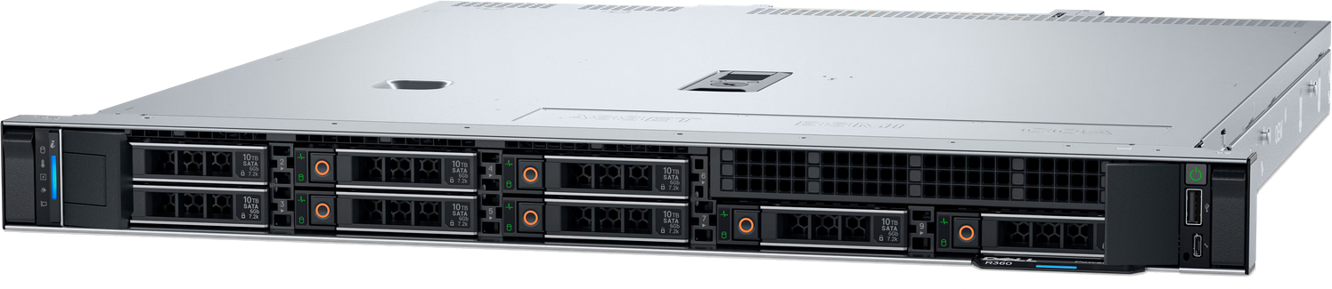 DELL PowerEdge R360 Xeon 6333P/16Gt Linux palvelin