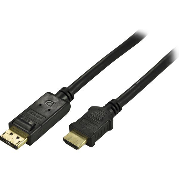 DisplayPort - HDMI kaapeli uros-uros, musta, 3 m