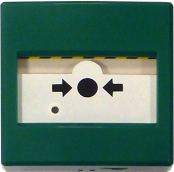 Inim osoitteellinen palopainike, vihreä