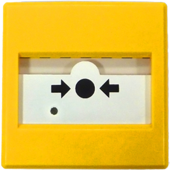 Inim osoitteellinen palopainike, keltainen