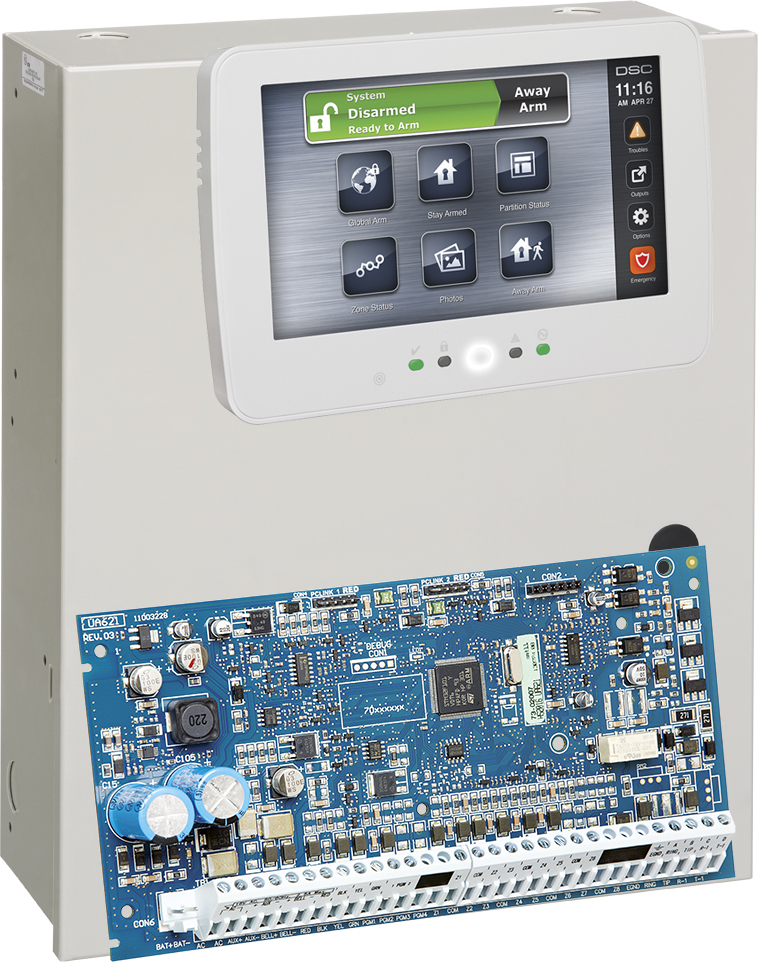 DSC Neo keskuspaketti, 16-silm. kosketusnäyttönäppäimistö