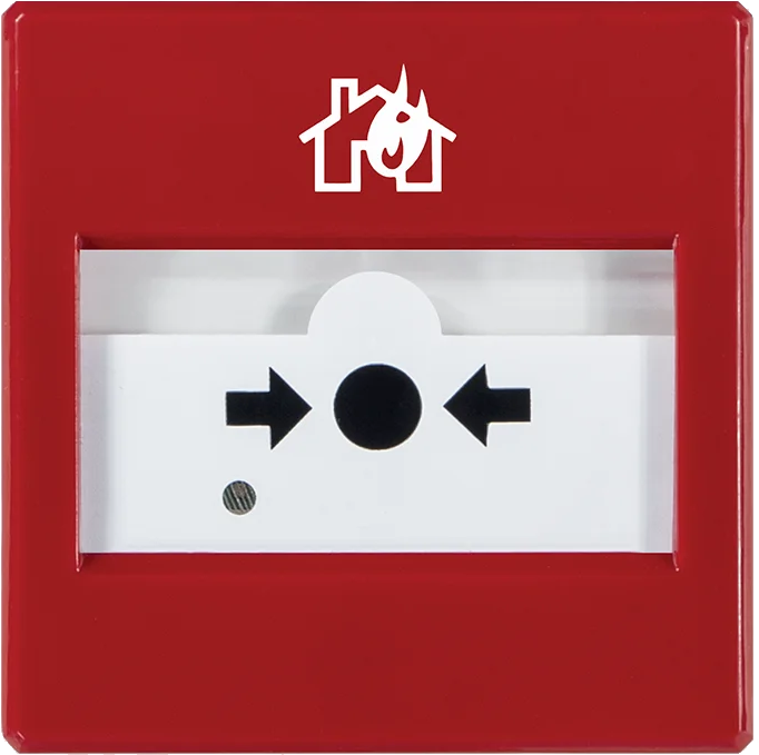 Inim konventionaalinen palopainike, punainen