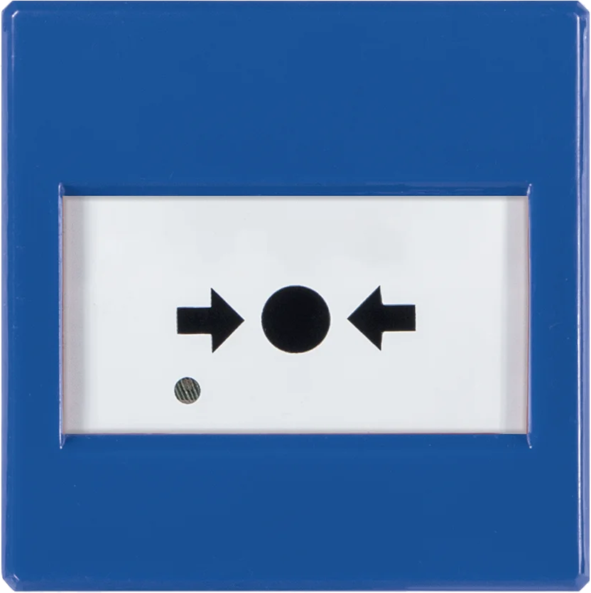 Konventionaalinen palopainike, sininen