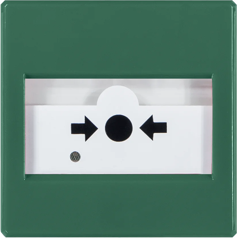 Inim konventionaalinen palopainike, vihreä