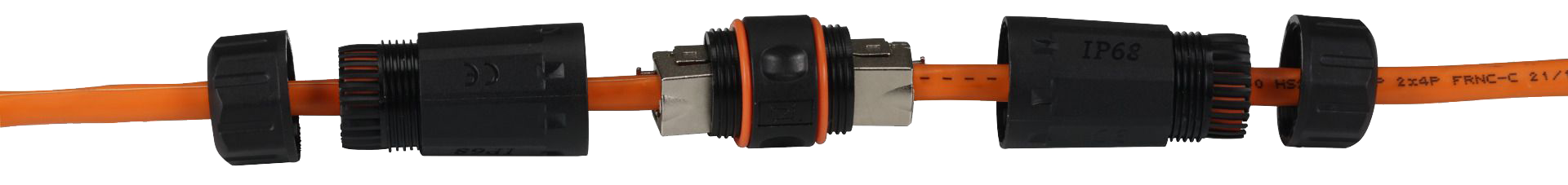 Jatkoliitin Cat6A, IP68