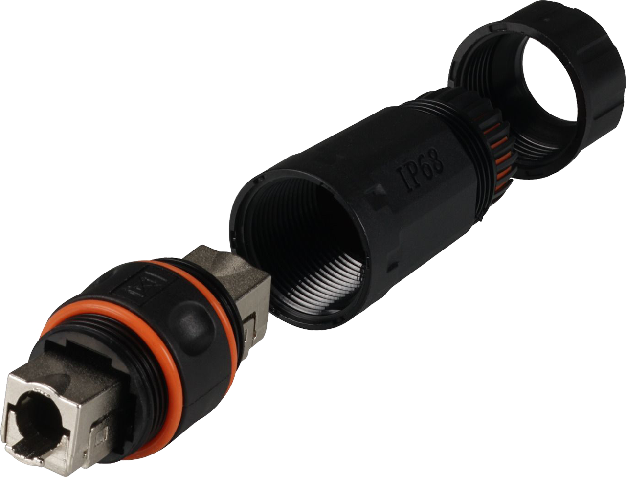 Jatkoliitin Cat6A, IP68