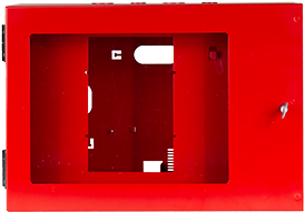 Lukittava metallikotelo IPGE06 -mikrofoniasemalle, punainen