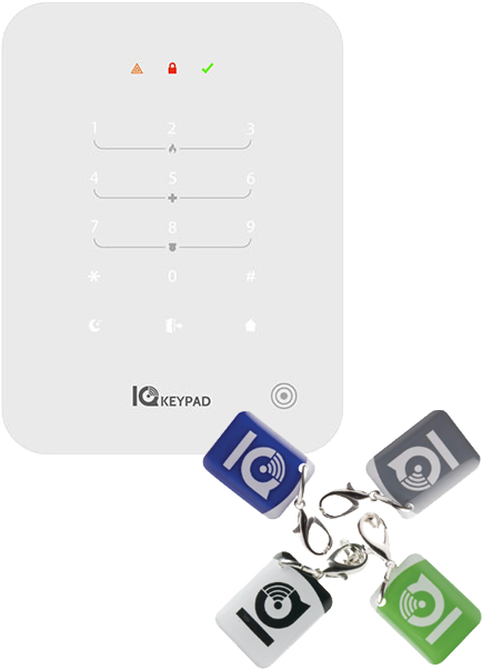 IQ Keypad PowerG+ näppäimistö, valk.