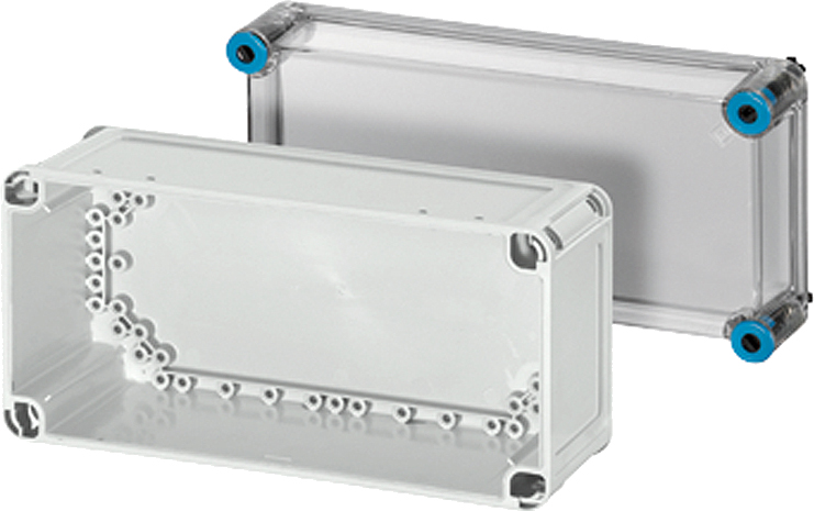 Hensel Enyflex asennuskotelo, läpinäk. kansi, 275x125x150mm