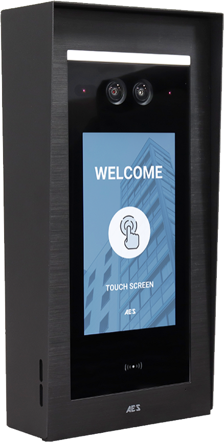 AES Opyn-Multi 4G video-ovipuhelin kosketusnäytöllä, musta