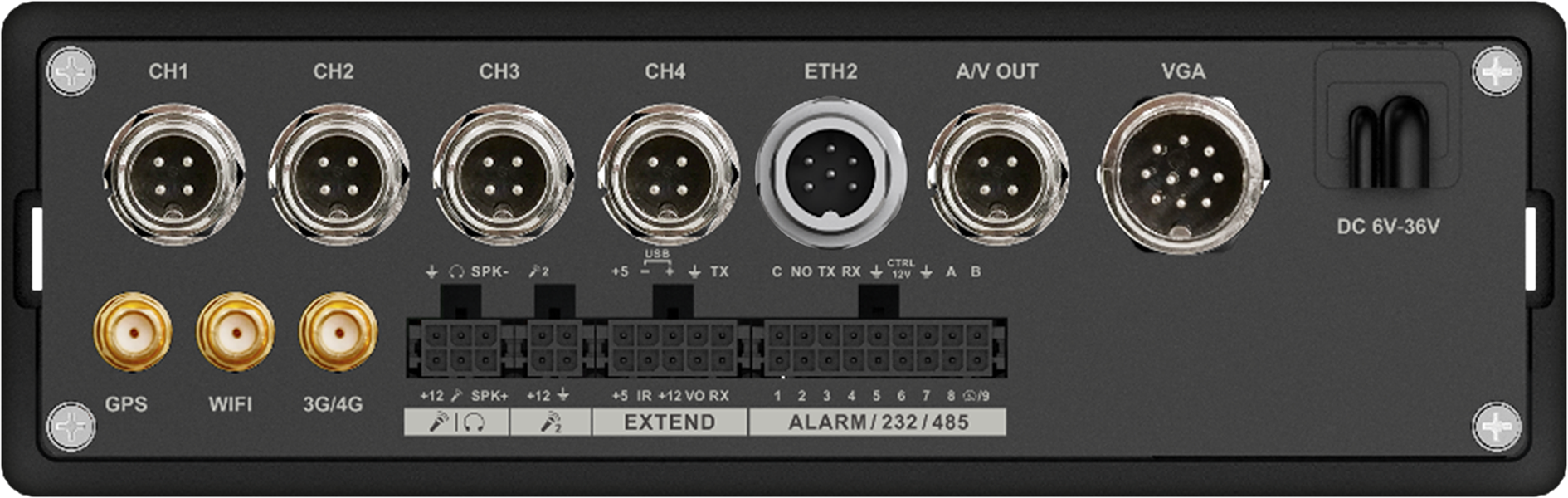 Dahua HDCVI-mobiilitallennin AI, GPS/4G/WiFi, 4 kanavaa