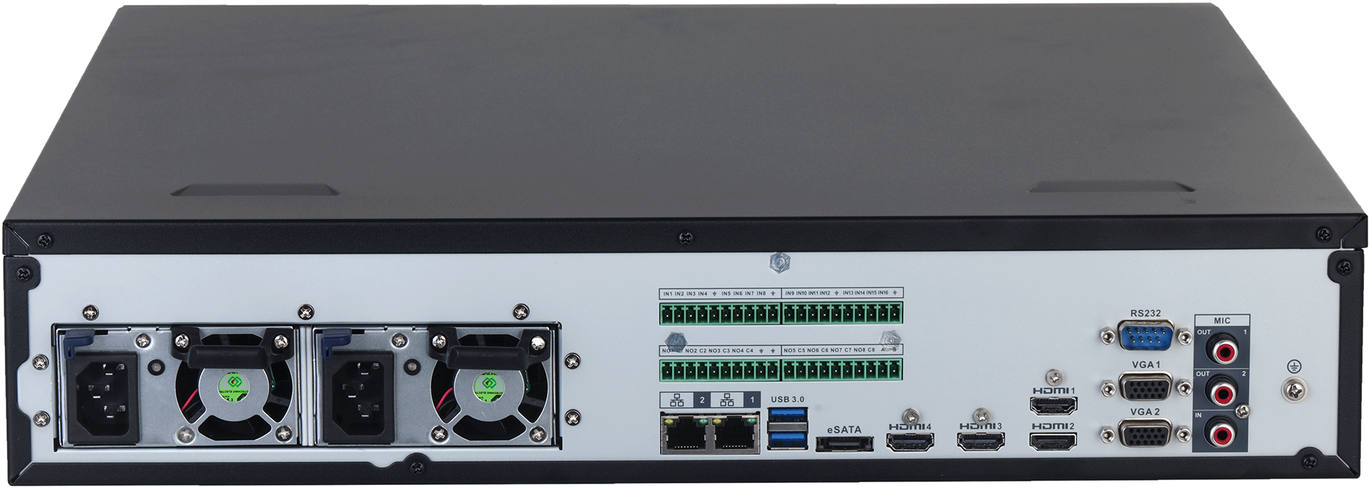 Dahua 4K IP-tallennin, 128 IP-kameraa, 4xHDMI, redundantti