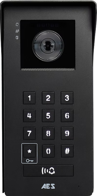 AES Opyn IP video-ovipuhelin näppäimistöllä, Imperial Black