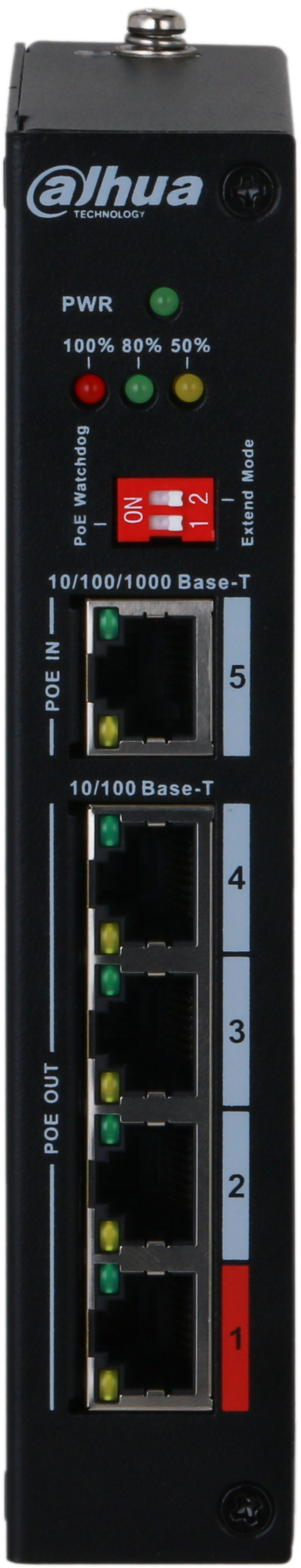 Dahua PoE-jakaja 90W input, 4 x 15W output