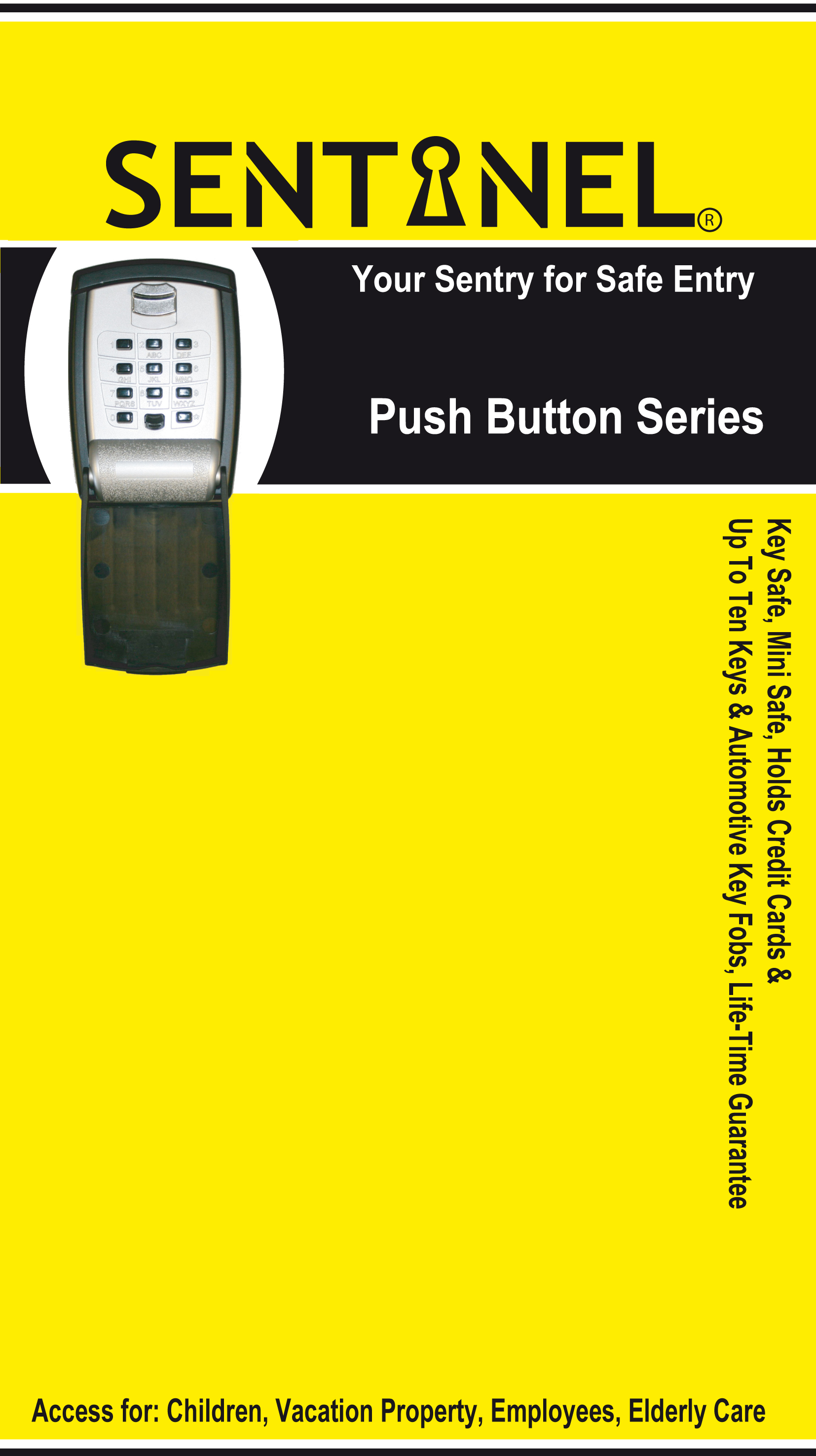 Sentinel avainsäilö numeronäppäimillä