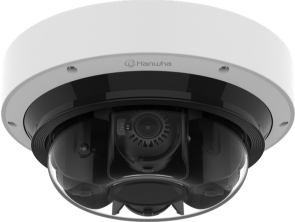 Hanwha 16Mpx 4Mpx x 4 Channel, AI, IR Multi-directional outd