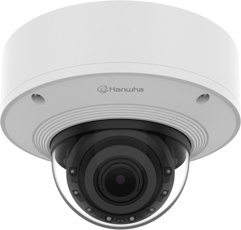 Hanwha P 2Mpx 4.4-9.3mm AI IR 2Tt SSD Vandal Dome
