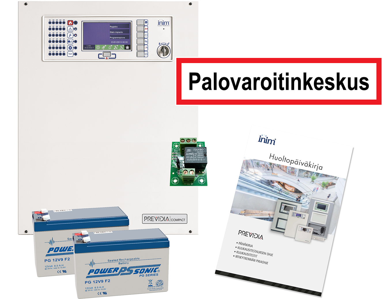 Inim palovaroitinkeskuspaketti 240 osoitetta, 2x8,5Ah