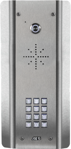 AES Prime7 Architectural 4G ovipuhelin näppäimistöllä, teräs