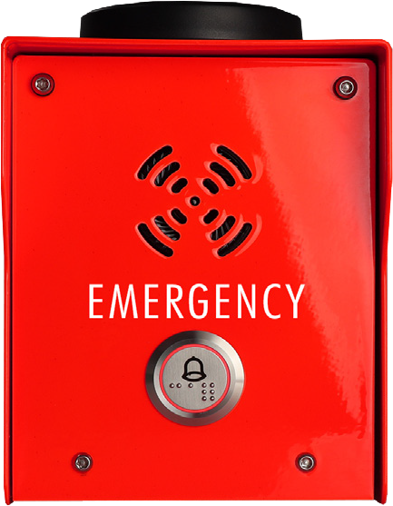 AES Prime7 4G avunpyyntöpuhelin, punainen