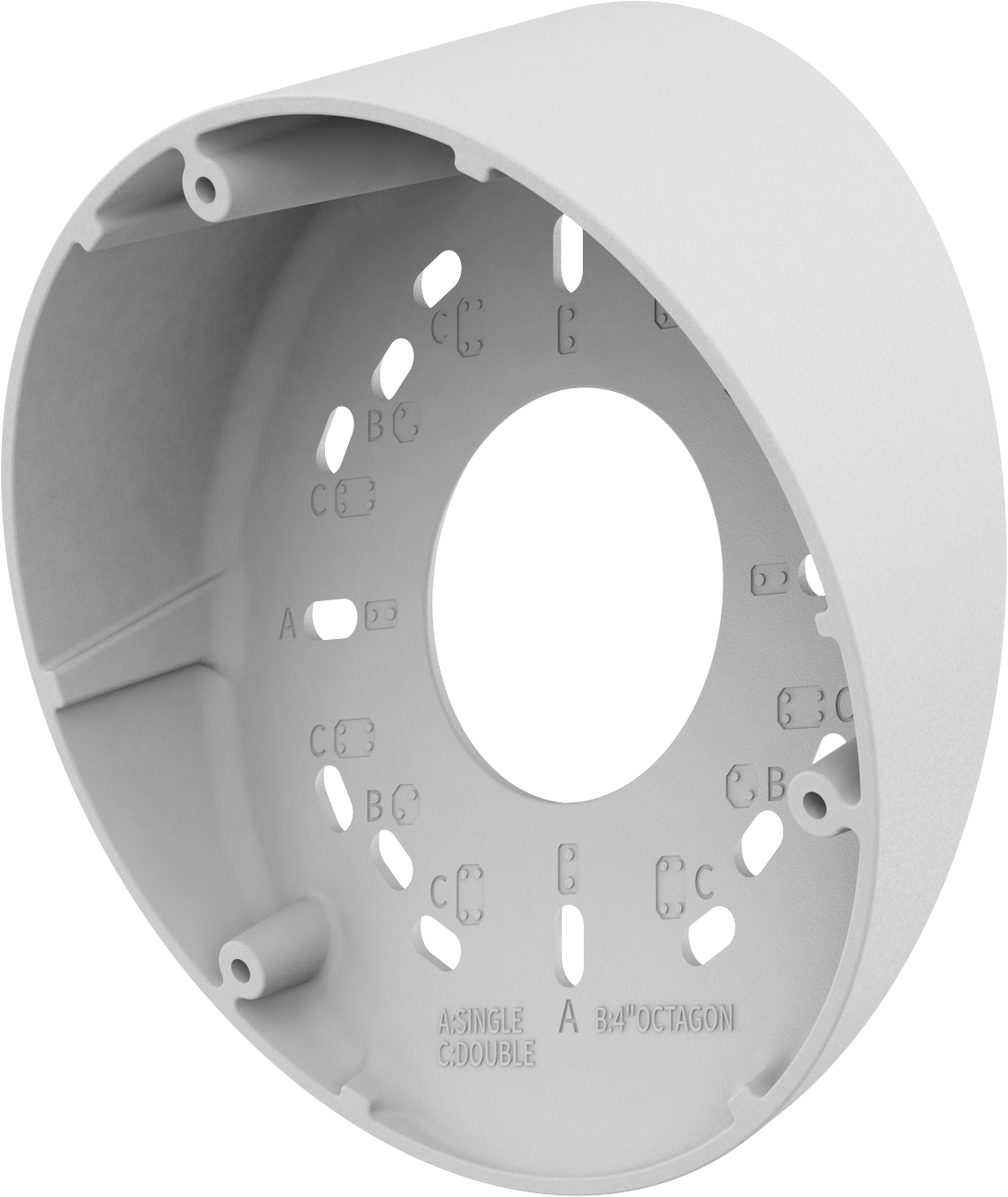 Hanwha Dome Tilt Mount Back Box