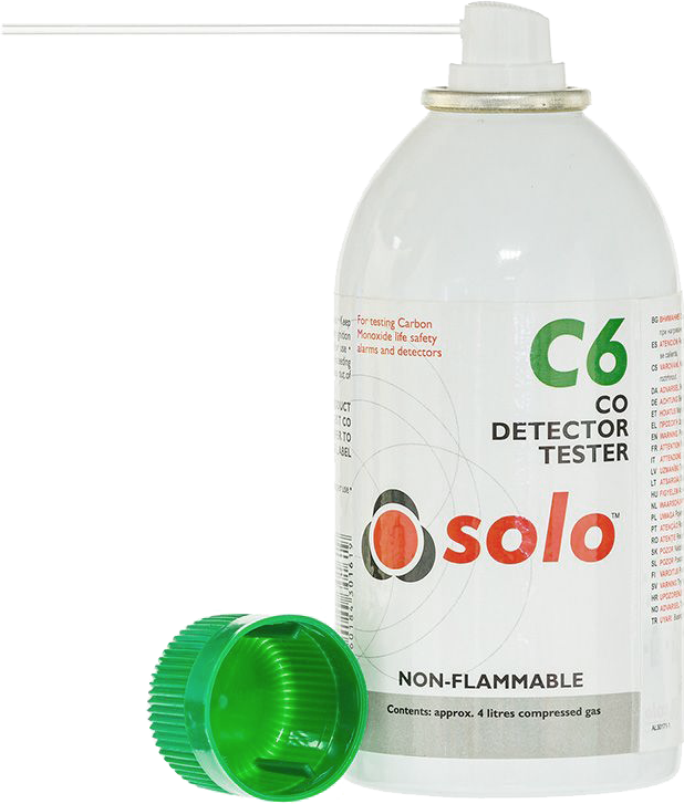 Solo C6 CO testikaasu häkäilmaisimille