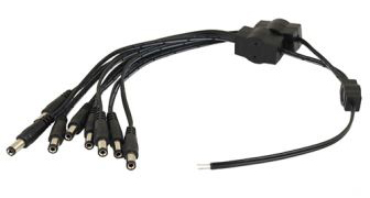 Pulsar DC-virtajohto/haaroitin 8 laitteelle