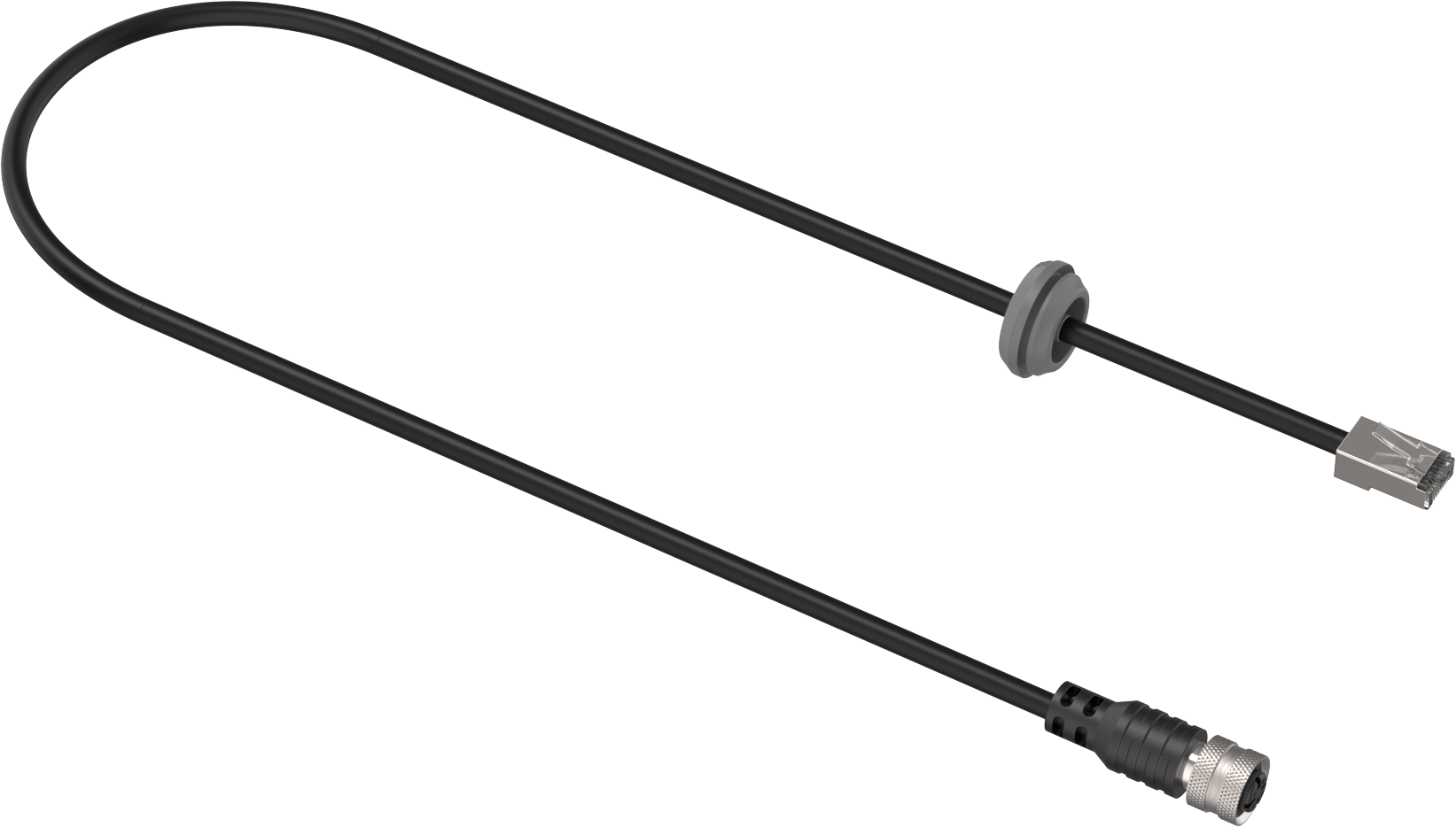 Hanwha RJ45-M12 kaapeli, 5kpl