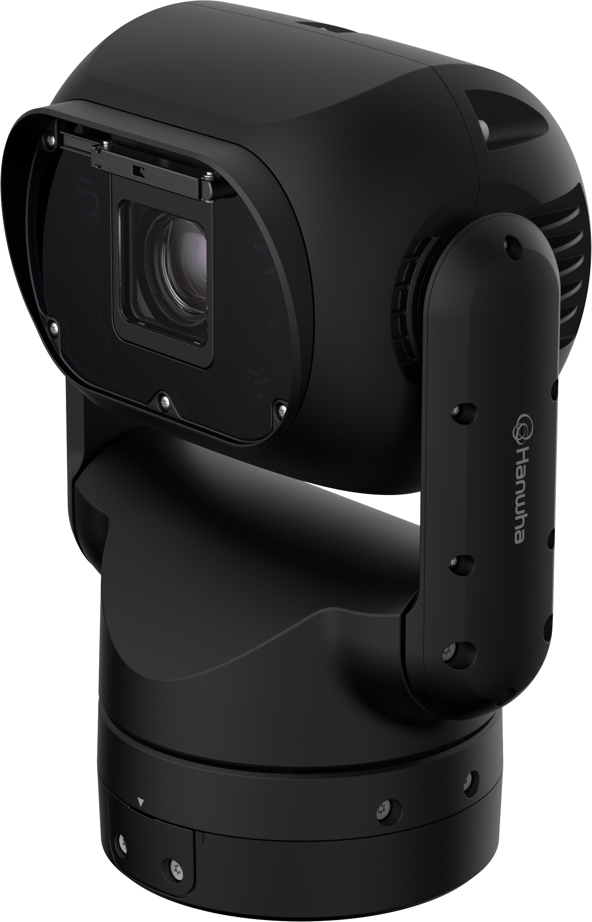 Hanwha T 4Mpx AI IR Rugged PTZ 43x OIS, musta