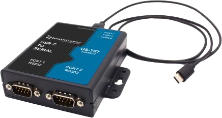 BrainBoxes US-757 USB-C to Serial 2 x RS232
