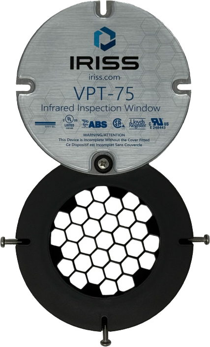 Iriss IR-tarkastusikkuna, pyöreä, 3"