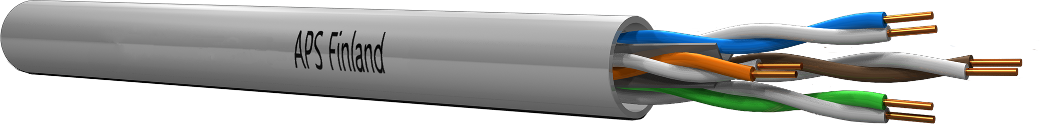 APS Cat6 Lite U/UTP sisäkaapeli, harmaa, L305