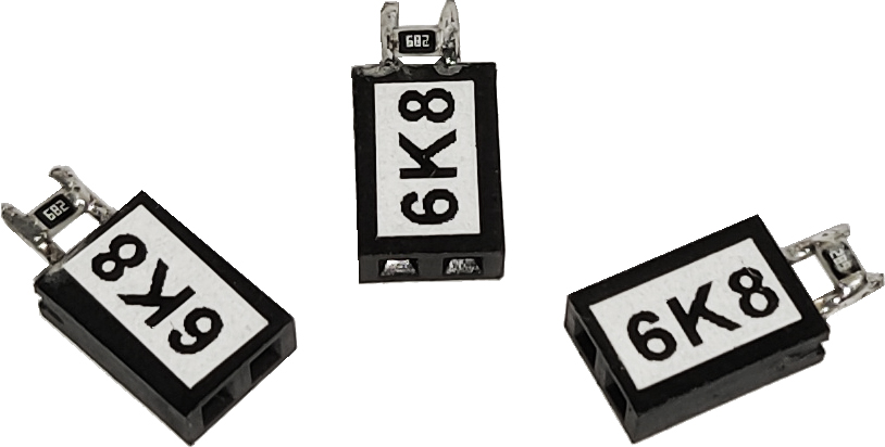 Inim 6,8kOhm päätevastus, 10 kpl/pussi